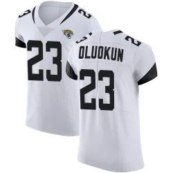Men's Foyesade Oluokun Jacksonville Jaguars No.23 Elite Vapor Untouchable Road Jersey - White
