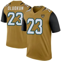 Men's Foyesade Oluokun Jacksonville Jaguars No.23 Legend Color Rush Bold Jersey - Gold