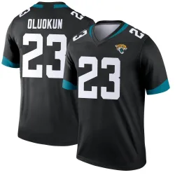Men's Foyesade Oluokun Jacksonville Jaguars No.23 Legend Jersey - Black