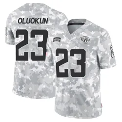 Men's Foyesade Oluokun Jacksonville Jaguars No.23 Limited 2024 Salute to Service Jersey - Arctic Camo