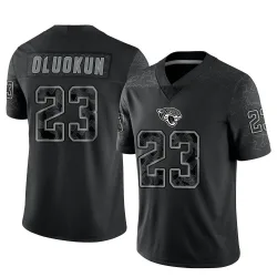 Men's Foyesade Oluokun Jacksonville Jaguars No.23 Limited Reflective Jersey - Black