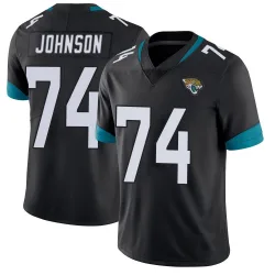 Men's Fred Johnson Jacksonville Jaguars No.74 Limited Vapor Untouchable Jersey - Black