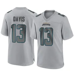 Men's Gabe Davis Jacksonville Jaguars No.13 Game Atmosphere Fashion Jersey - Gray