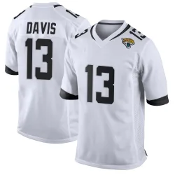 Men's Gabe Davis Jacksonville Jaguars No.13 Game Jersey - White