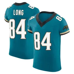 Men's Hunter Long Jacksonville Jaguars No.84 Elite Prowler Throwback Vapor F.U.S.E. Jersey - Teal
