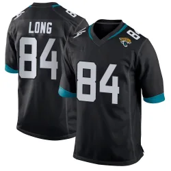 Men's Hunter Long Jacksonville Jaguars No.84 Game Jersey - Black