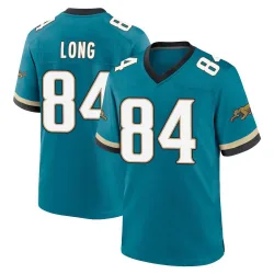 Men's Hunter Long Jacksonville Jaguars No.84 Game Prowler Throwback Jersey - Teal