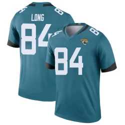 Men's Hunter Long Jacksonville Jaguars No.84 Legend Color Rush Jersey - Teal
