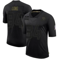 Men's Hunter Long Jacksonville Jaguars No.84 Limited 2020 Salute To Service Jersey - Black
