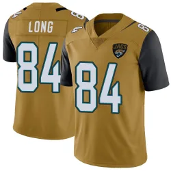 Men's Hunter Long Jacksonville Jaguars No.84 Limited Color Rush Vapor Untouchable Jersey - Gold