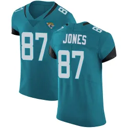 Men's J.J. Jones Jacksonville Jaguars No.87 Elite Vapor Untouchable Alternate Jersey - Teal