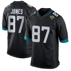 Men's J.J. Jones Jacksonville Jaguars No.87 Game Jersey - Black