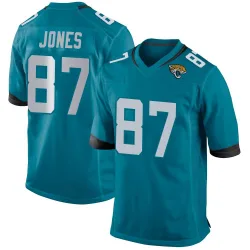 Men's J.J. Jones Jacksonville Jaguars No.87 Game Jersey - Teal