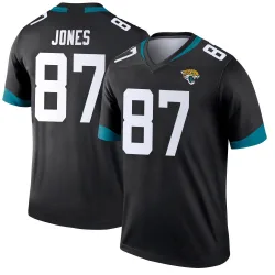 Men's J.J. Jones Jacksonville Jaguars No.87 Legend Jersey - Black