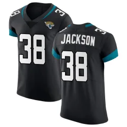Men's Ja'Quinden Jackson Jacksonville Jaguars No.38 Elite Vapor Untouchable Jersey - Black