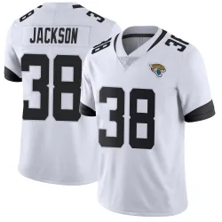 Men's Ja'Quinden Jackson Jacksonville Jaguars No.38 Limited Vapor Untouchable Jersey - White