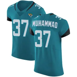 Men's Jabbar Muhammad Jacksonville Jaguars No.37 Elite Vapor Untouchable Alternate Jersey - Teal