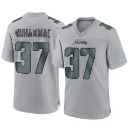 Men's Jabbar Muhammad Jacksonville Jaguars No.37 Game Atmosphere Fashion Jersey - Gray