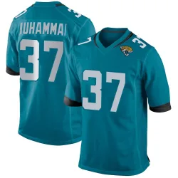 Men's Jabbar Muhammad Jacksonville Jaguars No.37 Game Jersey - Teal