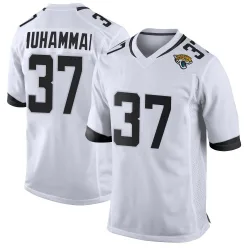 Men's Jabbar Muhammad Jacksonville Jaguars No.37 Game Jersey - White