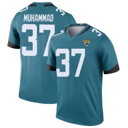 Men's Jabbar Muhammad Jacksonville Jaguars No.37 Legend Color Rush Jersey - Teal