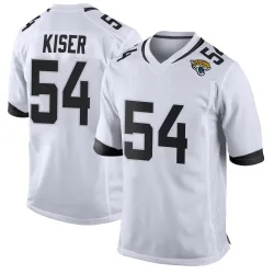 Men's Jack Kiser Jacksonville Jaguars No.54 Game Jersey - White