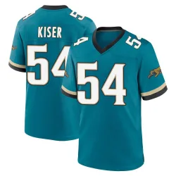 Men's Jack Kiser Jacksonville Jaguars No.54 Game Prowler Throwback Jersey - Teal