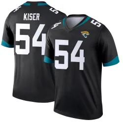 Men's Jack Kiser Jacksonville Jaguars No.54 Legend Jersey - Black