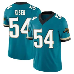 Men's Jack Kiser Jacksonville Jaguars No.54 Limited Prowler Throwback Vapor F.U.S.E. Jersey - Teal