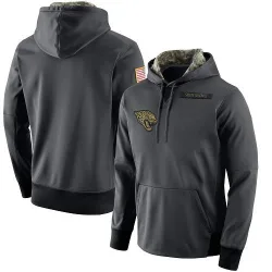 Men's Jacksonville Jaguars No. Salute to Service Player Performance Hoodie - Anthracite