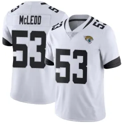 Men's Jalen McLeod Jacksonville Jaguars No.53 Limited Vapor Untouchable Jersey - White