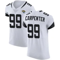 Men's James Carpenter Jacksonville Jaguars No.99 Elite Vapor Untouchable Road Jersey - White