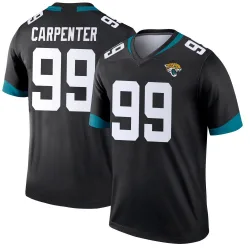 Men's James Carpenter Jacksonville Jaguars No.99 Legend Jersey - Black