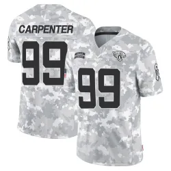 Men's James Carpenter Jacksonville Jaguars No.99 Limited 2024 Salute to Service Jersey - Arctic Camo
