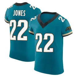 Men's Jarrian Jones Jacksonville Jaguars No.22 Elite Prowler Throwback Vapor F.U.S.E. Jersey - Teal