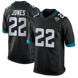 Men's Jarrian Jones Jacksonville Jaguars No.22 Game Jersey - Black