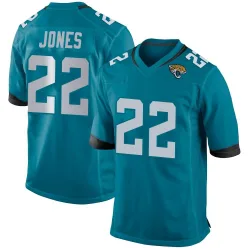 Men's Jarrian Jones Jacksonville Jaguars No.22 Game Jersey - Teal