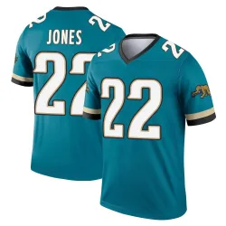 Men's Jarrian Jones Jacksonville Jaguars No.22 Legend Prowler Throwback Jersey - Teal