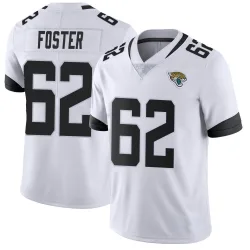 Men's Javon Foster Jacksonville Jaguars No.62 Limited Vapor Untouchable Jersey - White