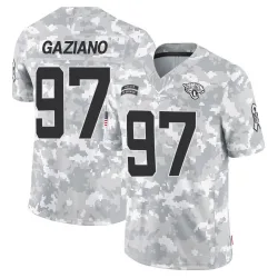 Men's Joe Gaziano Jacksonville Jaguars No.97 Limited 2024 Salute to Service Jersey - Arctic Camo