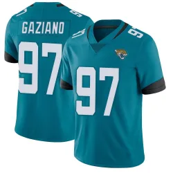Men's Joe Gaziano Jacksonville Jaguars No.97 Limited Vapor Untouchable Jersey - Teal