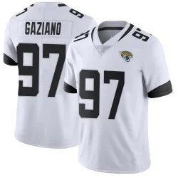 Men's Joe Gaziano Jacksonville Jaguars No.97 Limited Vapor Untouchable Jersey - White