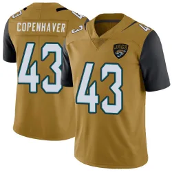 Men's John Copenhaver Jacksonville Jaguars No.43 Limited Color Rush Vapor Untouchable Jersey - Gold