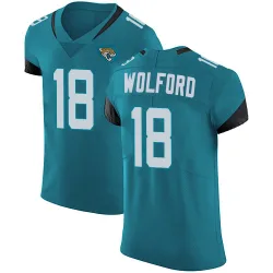 Men's John Wolford Jacksonville Jaguars No.18 Elite Vapor Untouchable Alternate Jersey - Teal