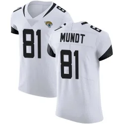 Men's Johnny Mundt Jacksonville Jaguars No.81 Elite Vapor Untouchable Road Jersey - White