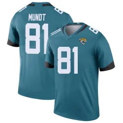Men's Johnny Mundt Jacksonville Jaguars No.81 Legend Color Rush Jersey - Teal