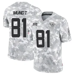 Men's Johnny Mundt Jacksonville Jaguars No.81 Limited 2024 Salute to Service Jersey - Arctic Camo