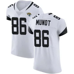 Men's Johnny Mundt Jacksonville Jaguars No.86 Elite Vapor Untouchable Road Jersey - White