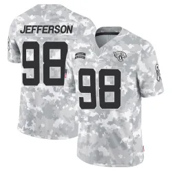 Men's Jordan Jefferson Jacksonville Jaguars No.98 Limited 2024 Salute to Service Jersey - Arctic Camo