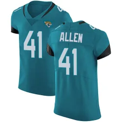 Men's Josh Hines-Allen Jacksonville Jaguars No.41 Elite Vapor Untouchable Alternate Jersey - Teal